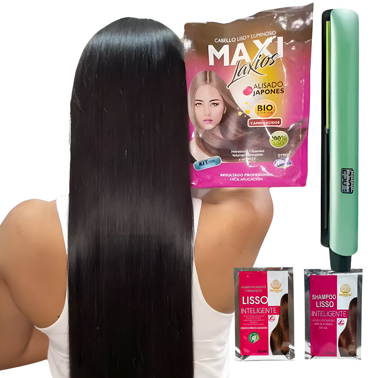 COMBO PLANCHA AGUACATE AAA- KERATINA JAPONESA - POSCUIDADO LISO INTELIGENTE